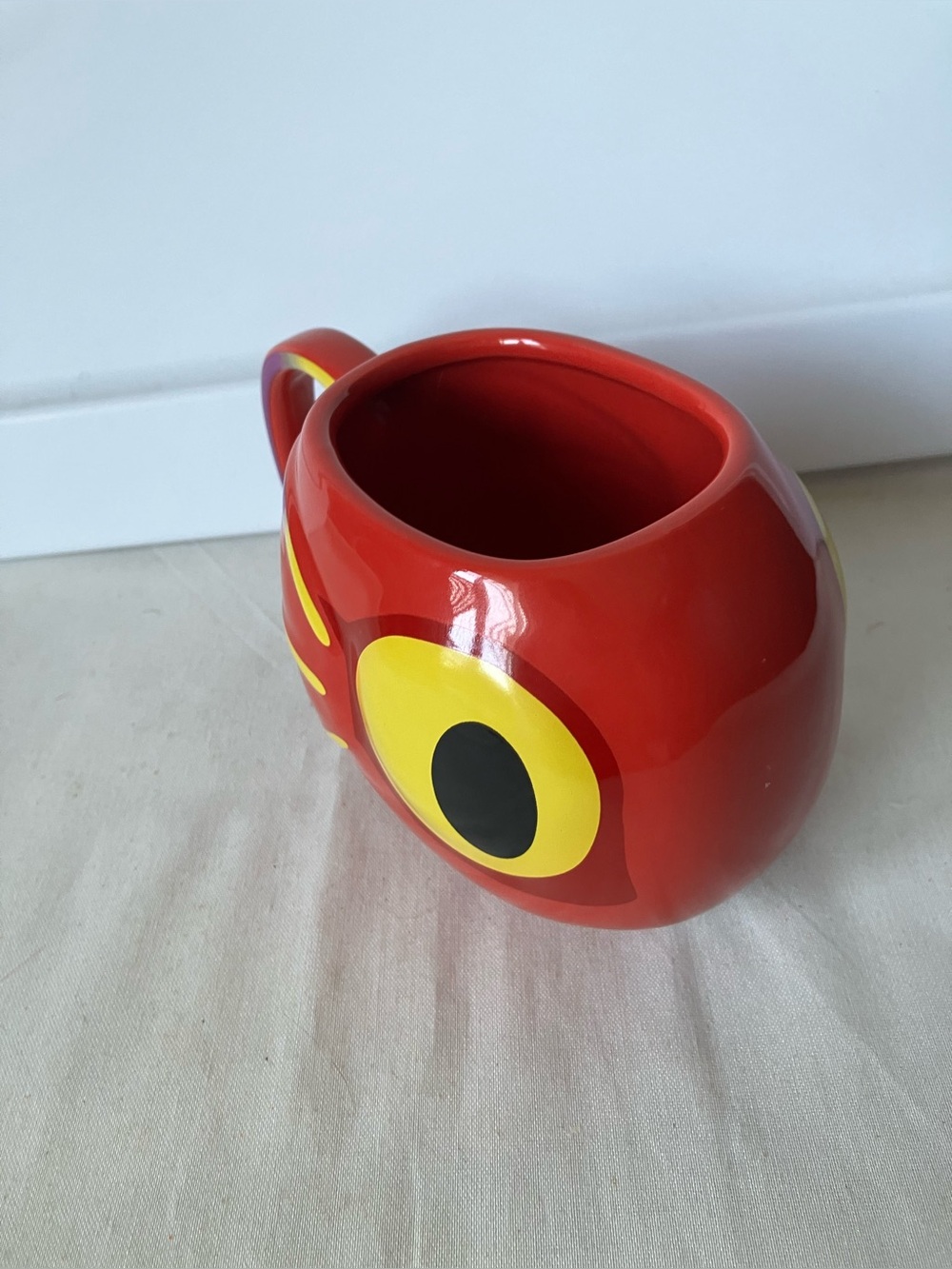 World of Warcraft Murloc Red Blizzard 3-D Ceramic Mug HTF RARE. 4” height.